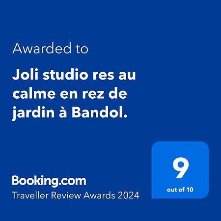 Joli Studio Res Au Calme En Rez De Jardin A Bandol. ภายนอก รูปภาพ