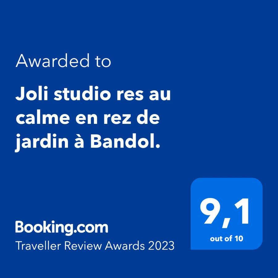 Joli Studio Res Au Calme En Rez De Jardin A Bandol. ภายนอก รูปภาพ